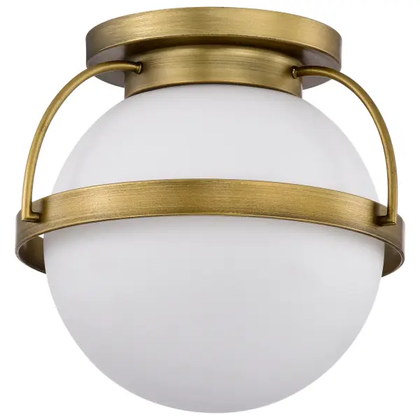 Elegant Brass Flush Mount with Romantic Warmth and Versatile Appeal - Image 1