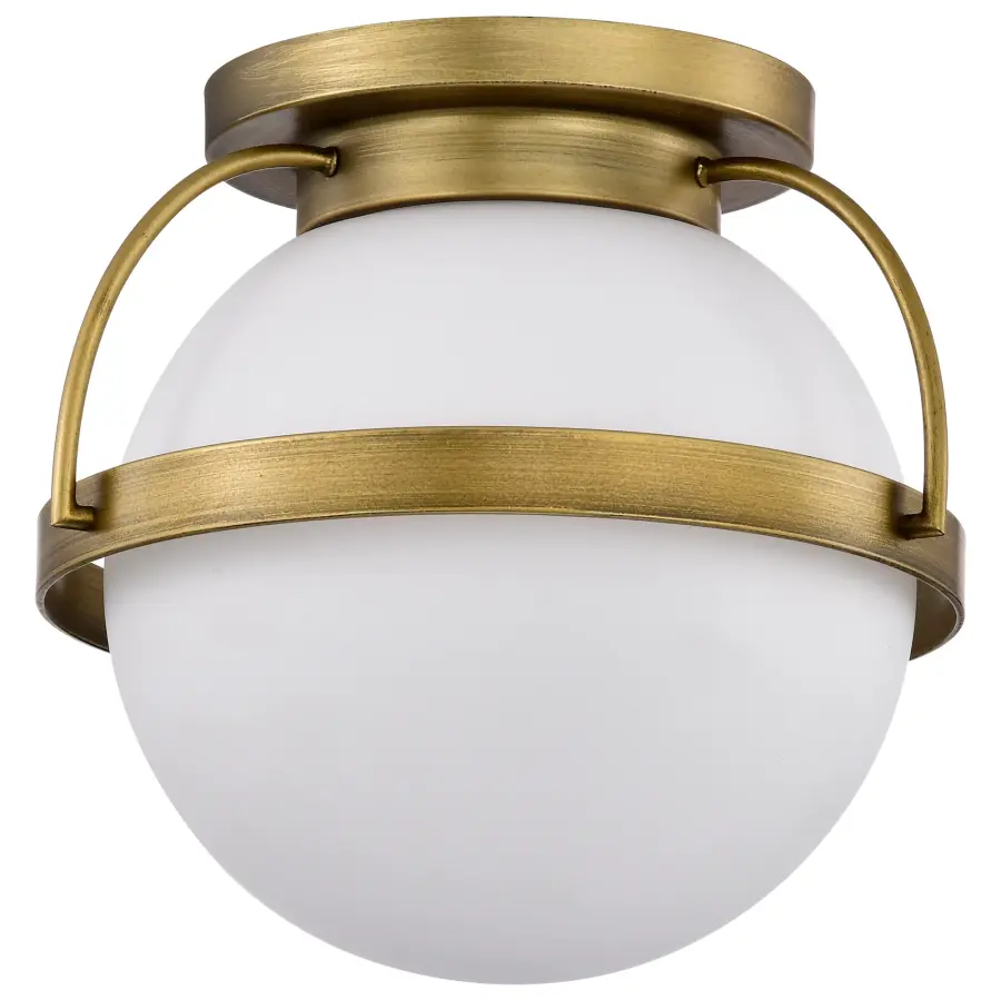Elegant Brass Flush Mount with Romantic Warmth and Versatile Appeal - Image 1