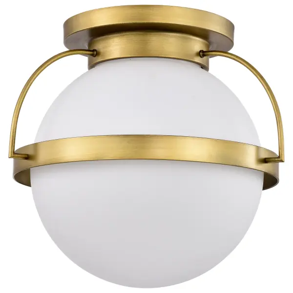 Elegant Brass Flush Mount Brings Warmth to Any Space - Image 1