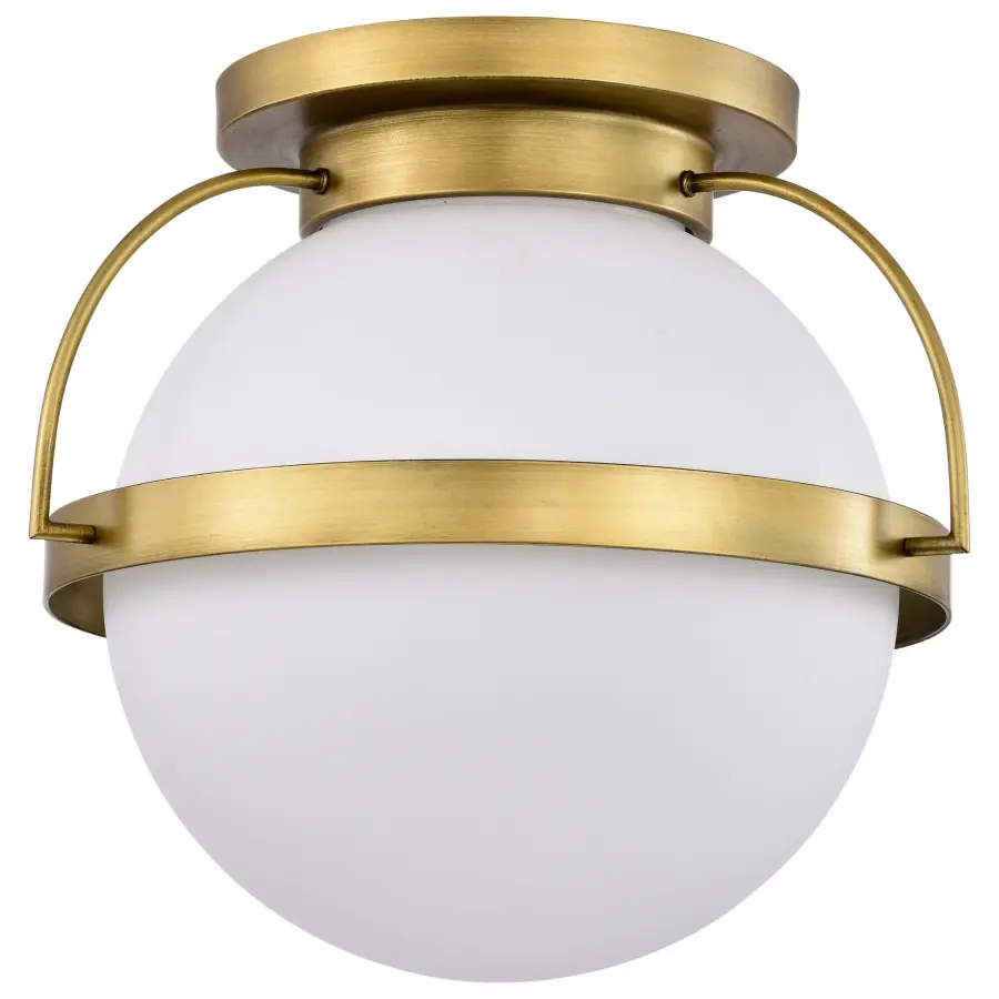Elegant Brass Flush Mount Brings Warmth to Any Space - Image 1