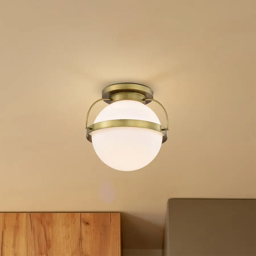 Elegant Brass Flush Mount Brings Warmth to Any Space - Image 14