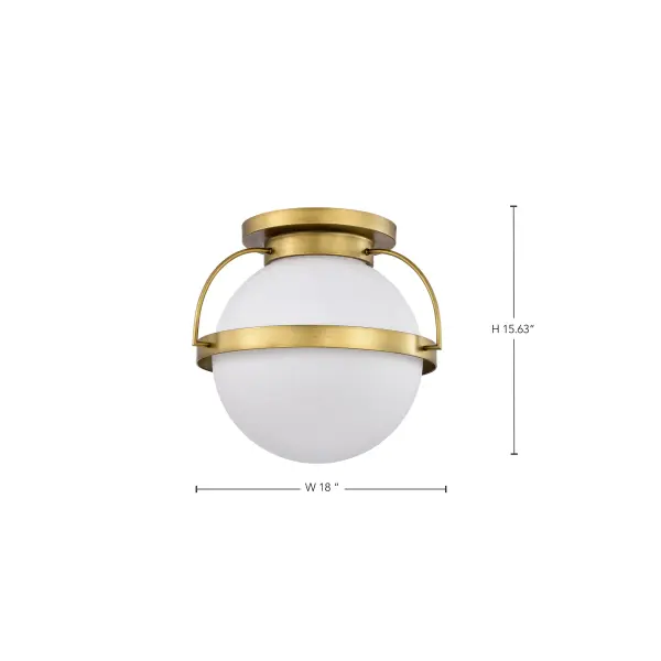 Elegant Brass Flush Mount Brings Warmth to Any Space - Image 15