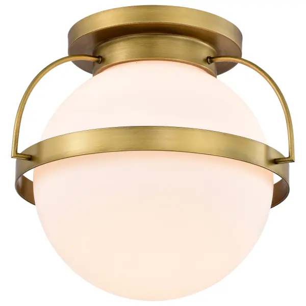 Elegant Brass Flush Mount Brings Warmth to Any Space - Image 4