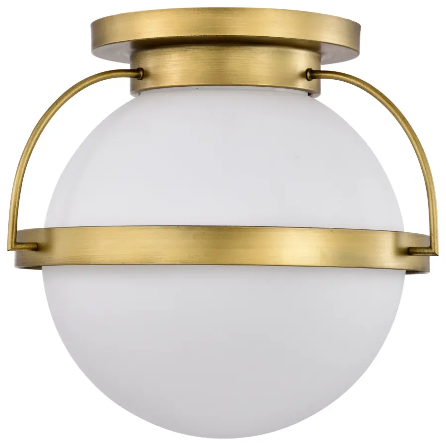 Elegant Brass Flush Mount Brings Warmth to Any Space - Image 5