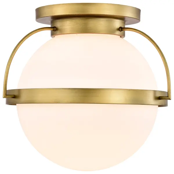 Elegant Brass Flush Mount Brings Warmth to Any Space - Image 6