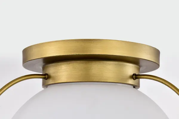 Elegant Brass Flush Mount Brings Warmth to Any Space - Image 8