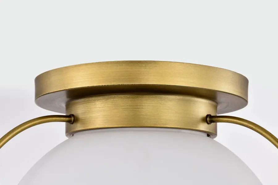 Elegant Brass Flush Mount Brings Warmth to Any Space - Image 8