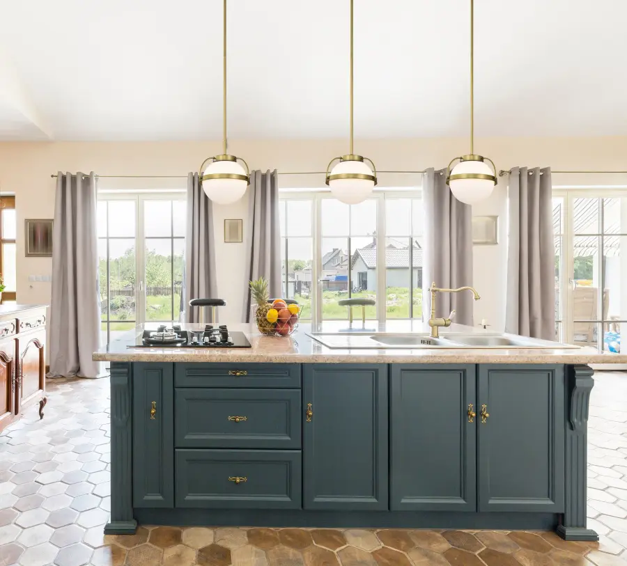 Elegant Small-Scale Pendant with Warm Brass and Soft Opal Glow - Image 13