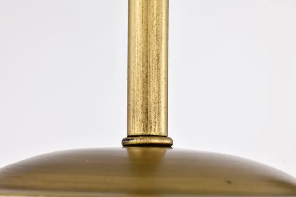 Timeless Brass Pendant with Romantic Opal Glass Glow - Image 13