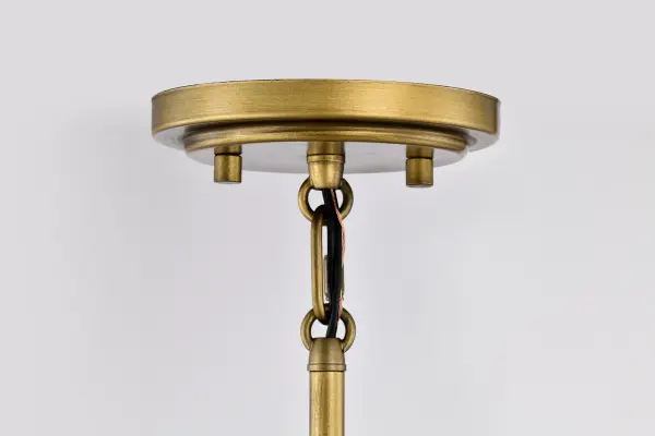 Romantic Brass Pendant with Timeless Opal Glass Elegance - Image 8