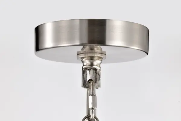 Boliver 3-Light Pendant in Brushed Nickel with Clear Seeded Glass - Image 8