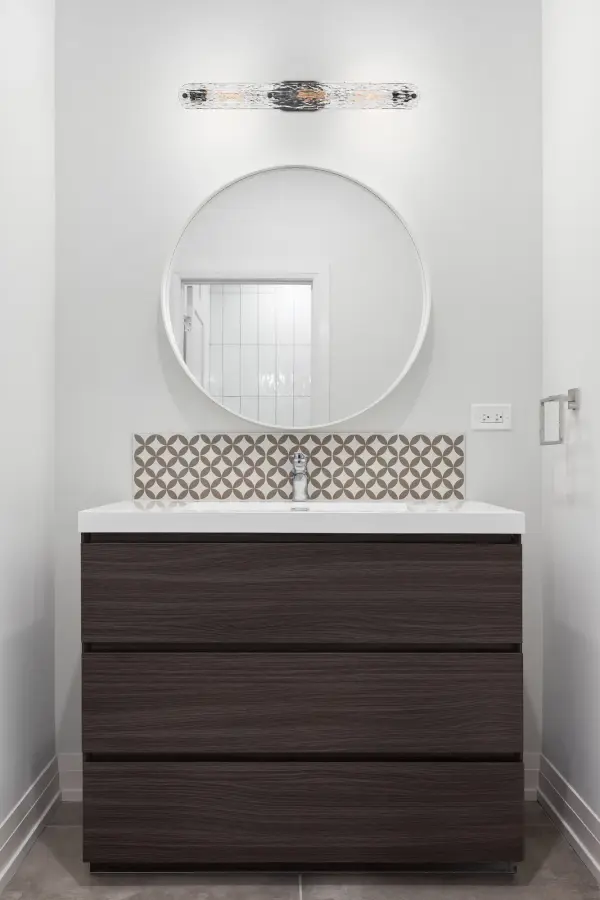 Glacier 3-Light Vanity in Matte Black with Ice Glass - Image 8