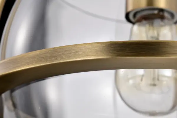 Amado 1-Light Pendant in Vintage Brass with Clear Glass - Image 11