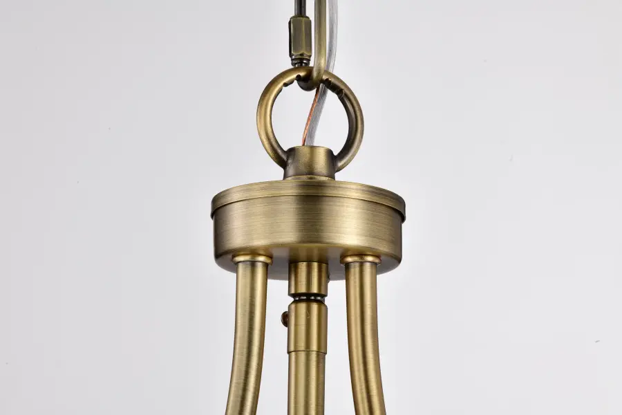 Amado 1-Light Pendant in Vintage Brass with Clear Glass - Image 8