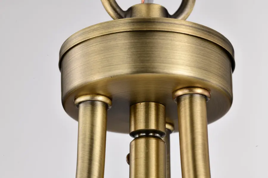 Amado 1-Light Pendant in Vintage Brass with Clear Glass - Image 9