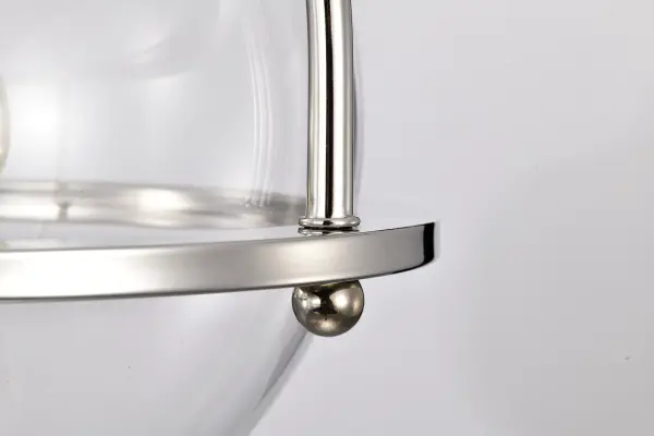 Amado 1-Light Pendant in Polished Nickel with Clear Glass - Image 11