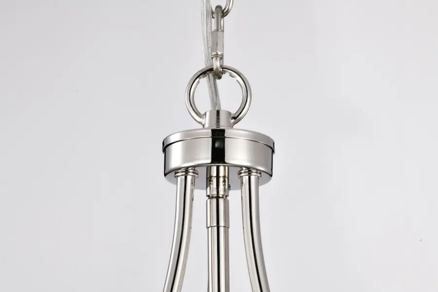 Amado 1-Light Pendant in Polished Nickel with Clear Glass - Image 8