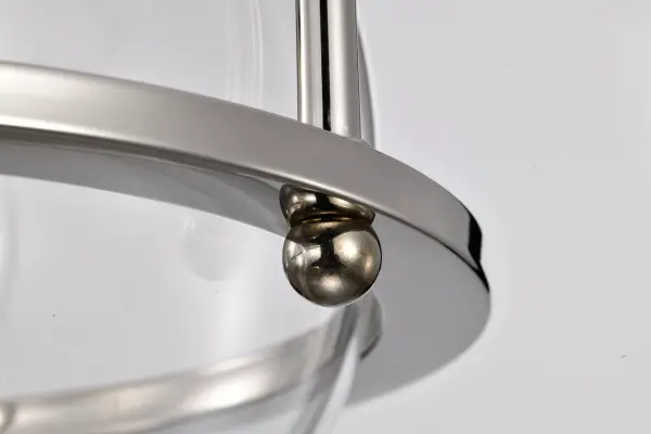Amado 1-Light Pendant in Polished Nickel with Clear Glass - Image 10
