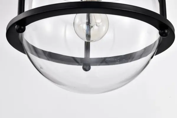 Amado 1-Light Pendant in Matte Black with Clear Glass - Image 14