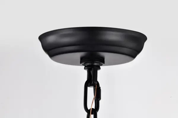 Amado 1-Light Pendant in Matte Black with Clear Glass - Image 7