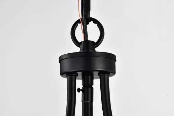 Amado 1-Light Pendant in Matte Black with Clear Glass - Image 8