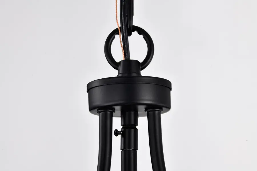 Amado 1-Light Pendant in Matte Black with Clear Glass - Image 8