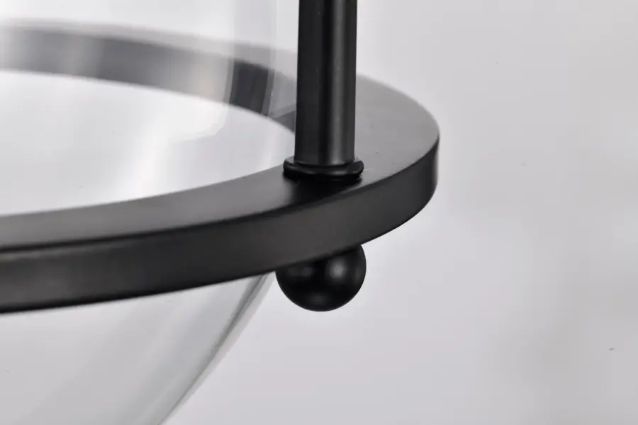Amado 1-Light Pendant in Matte Black with Clear Glass - Image 10