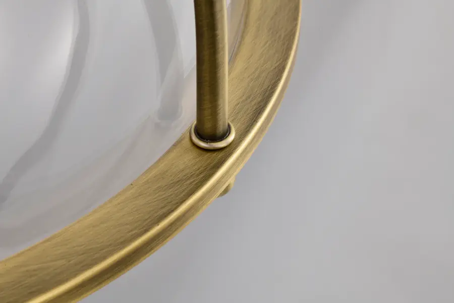 Amado 3-Light Pendant in Vintage Brass with Clear Glass - Image 10