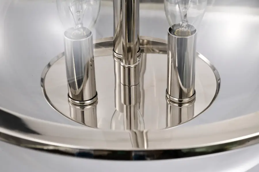 Amado 3-Light Pendant in Polished Nickel with Clear Glass - Image 13