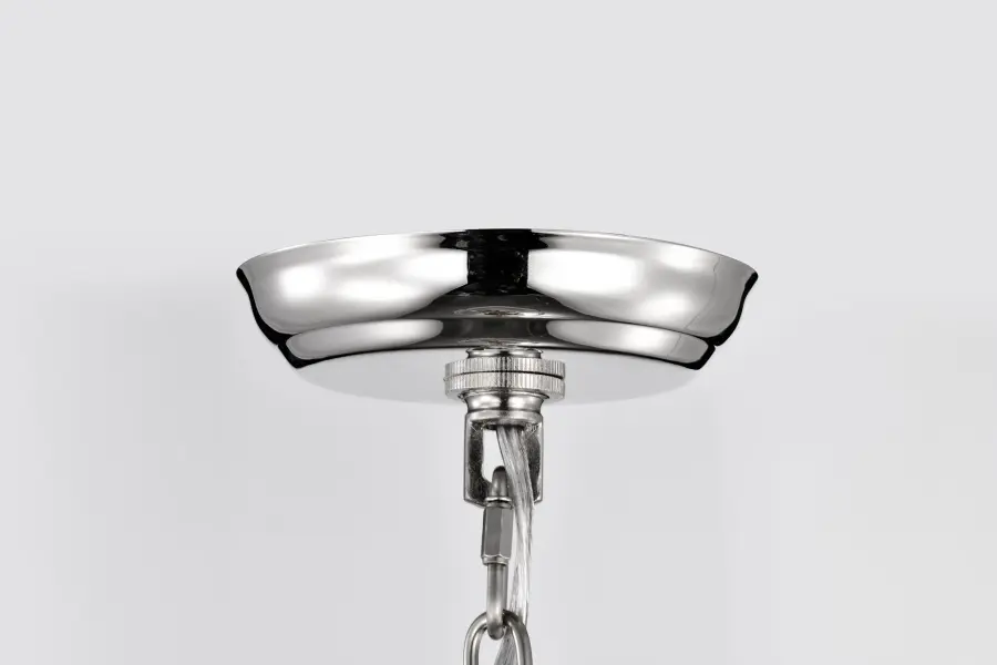 Amado 3-Light Pendant in Polished Nickel with Clear Glass - Image 7
