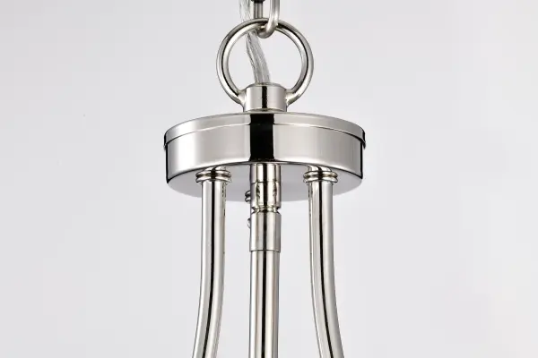 Amado 3-Light Pendant in Polished Nickel with Clear Glass - Image 8