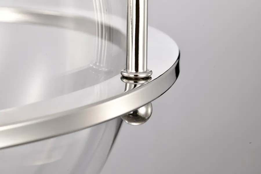 Amado 3-Light Pendant in Polished Nickel with Clear Glass - Image 10