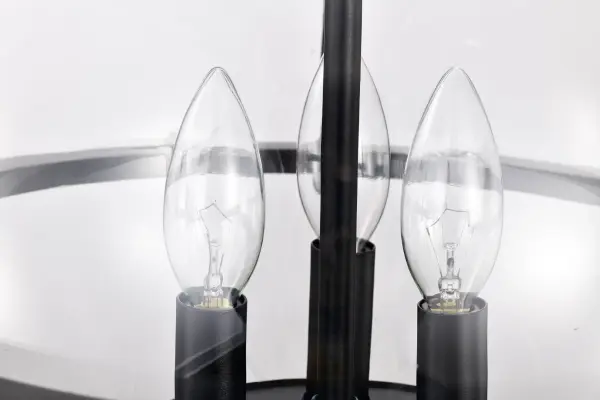 Amado 3-Light Pendant in Matte Black with Clear Glass - Image 14