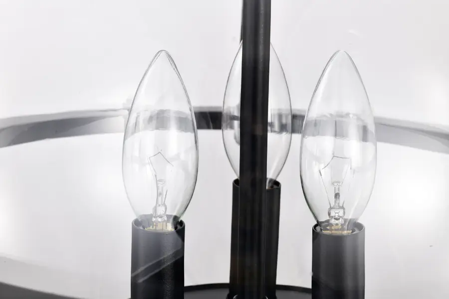 Amado 3-Light Pendant in Matte Black with Clear Glass - Image 14