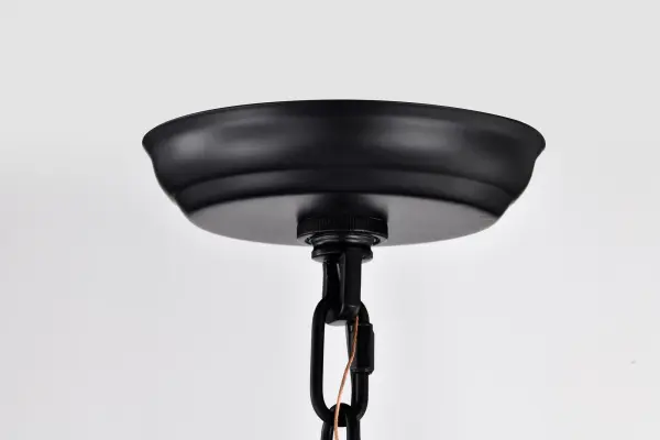 Amado 3-Light Pendant in Matte Black with Clear Glass - Image 8