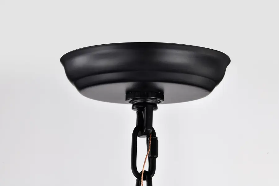 Amado 3-Light Pendant in Matte Black with Clear Glass - Image 8