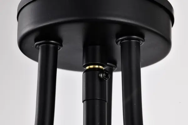 Amado 3-Light Pendant in Matte Black with Clear Glass - Image 10