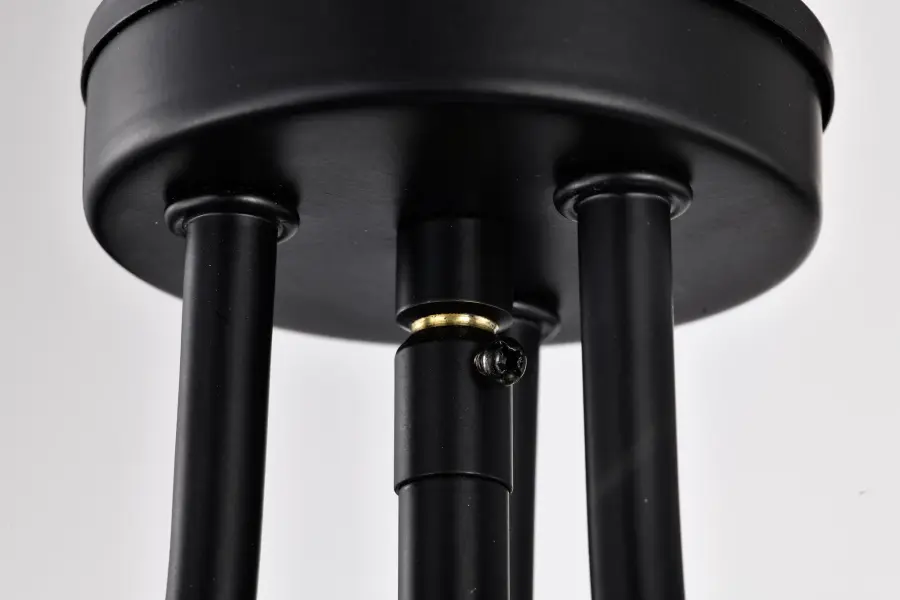 Amado 3-Light Pendant in Matte Black with Clear Glass - Image 10