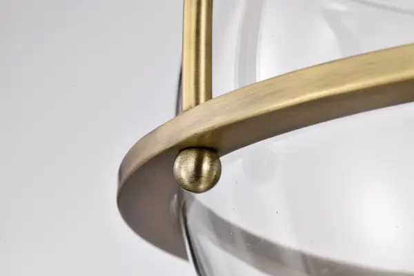 Amado 3-Light Semi Flush Mount in Vintage Brass - Image 11