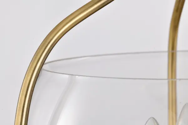 Amado 3-Light Semi Flush Mount in Vintage Brass - Image 14