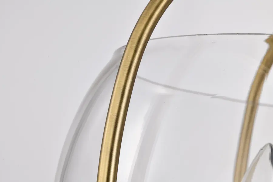 Amado 3-Light Semi Flush Mount in Vintage Brass - Image 9