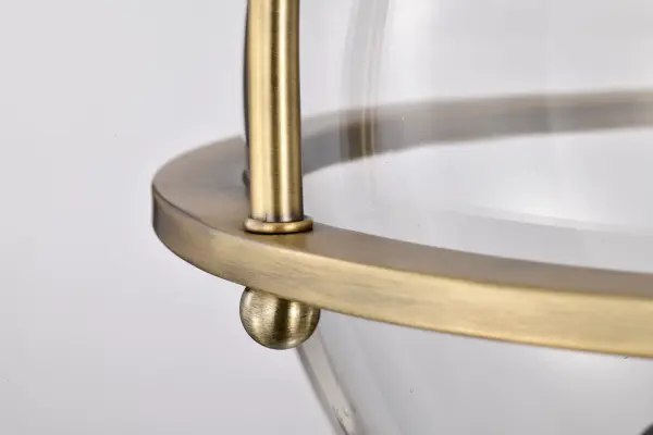 Amado 3-Light Semi Flush Mount in Vintage Brass - Image 10
