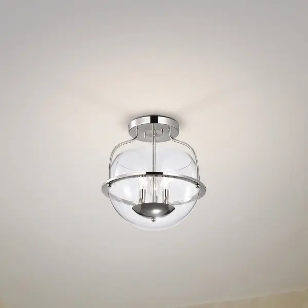 Amado 3-Light Semi-Flush Mount in Polished Nickel - Image 15