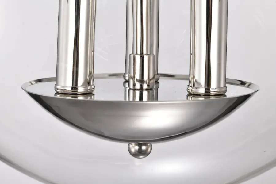 Amado 3-Light Semi-Flush Mount in Polished Nickel - Image 9