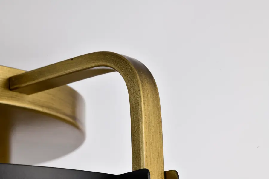 Altos 4-Light Semi-Flush Mount in Matte Black and Natural Brass - Image 10