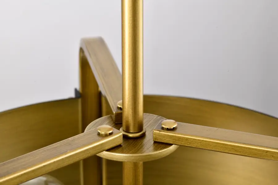 Altos 3-Light Small Pendant in Matte Black and Natural Brass - Image 10