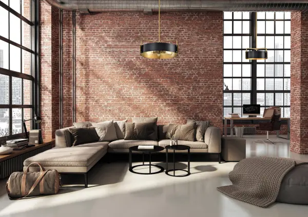 Altos 5-Light Large Pendant in Matte Black and Natural Brass - Image 12