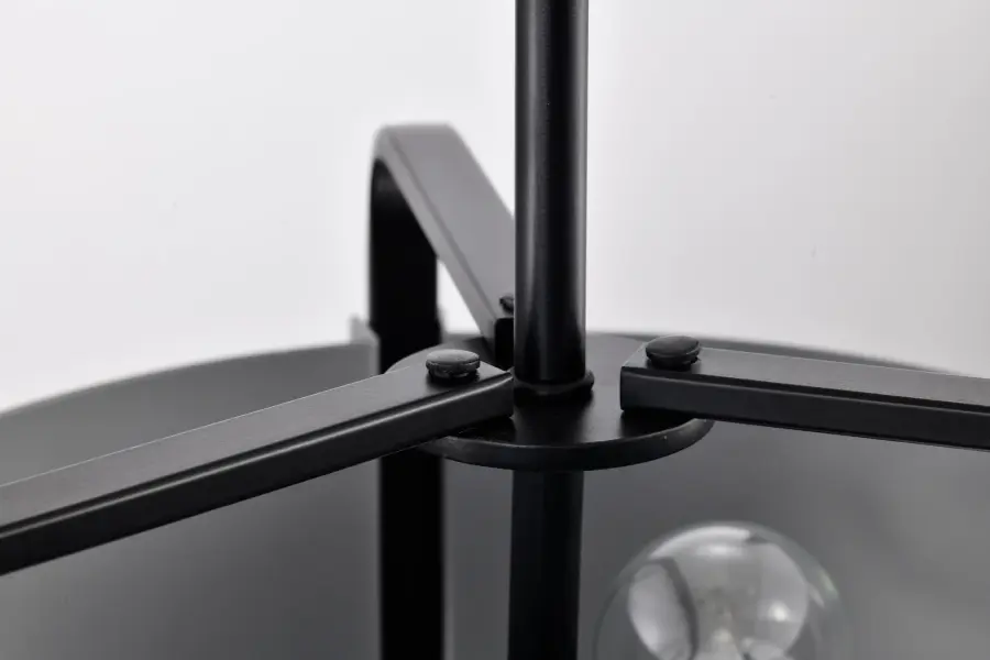 Altos 3-Light Small Pendant in Gray and Matte Black - Image 9