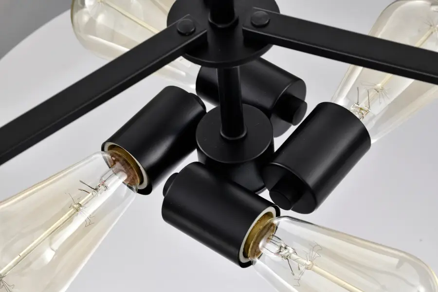 Altos 4-Light Medium Pendant in Gray and Matte Black - Image 10