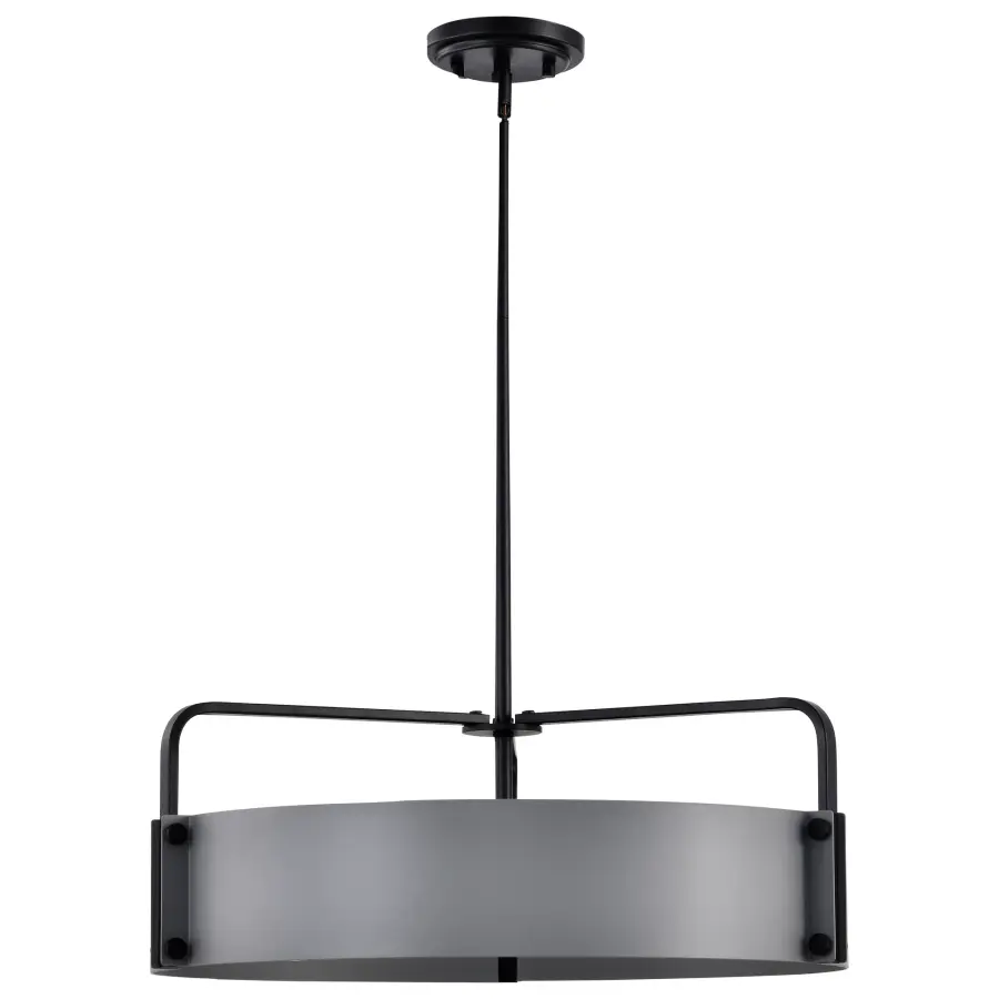 Altos 5-Light Large Pendant in Gray and Matte Black - Image 5